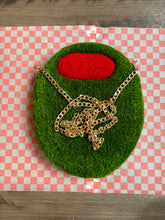 Load image into Gallery viewer, HAND TUFTED OLIVE PURSE