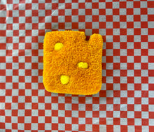 Load image into Gallery viewer, HAND TUFTED CHEESEBURGER COASTERS (PACK OF SEVEN)