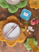 Load image into Gallery viewer, HAND TUFTED FLOWER PLACEMATS
