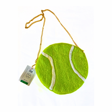 Load image into Gallery viewer, HAND TUFTED TENNIS BALL PURSE
