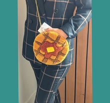 Load image into Gallery viewer, HAND TUFTED WAFFLE PURSE
