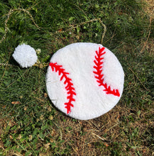 Load image into Gallery viewer, HAND TUFTED BASEBALL PURSE
