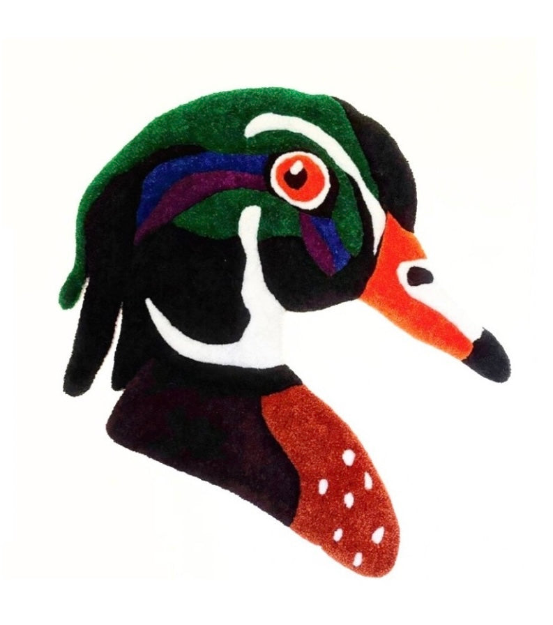 HAND TUFTED WOOD-DUCK RUG