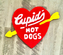 Load image into Gallery viewer, HAND TUFTED CUPID’S HOTDOGS RUG
