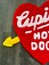 Load image into Gallery viewer, HAND TUFTED CUPID’S HOTDOGS RUG
