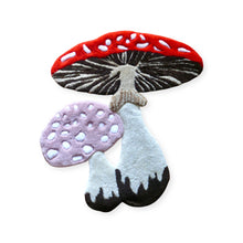 Load image into Gallery viewer, HAND TUFTED MUSHROOM RUG
