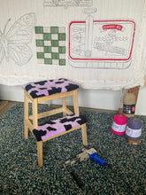 Load image into Gallery viewer, PURPLE COW UTILITY STOOL
