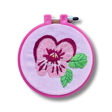 Load image into Gallery viewer, HAND EMBROIDERED FLOWER HOOP
