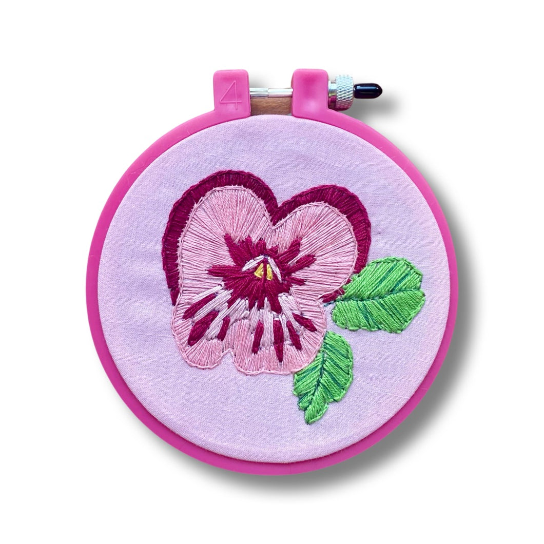 HAND EMBROIDERED FLOWER HOOP